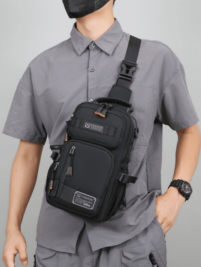 Nueva bolsa de pecho de moda multiusos para hombres, bolsa de pecho deportiva y de viaje con bandolera, mochila pequeña y ligera de uso diario