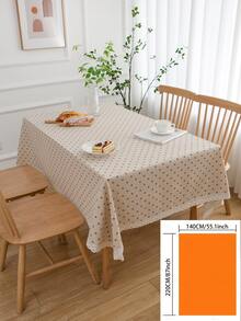 1pc Coffee Color Daisy Lace Tablecloth, Pastoral Fresh Style, Suitable For Romantic & Cozy Ambiance, Holidays, Parties, Weddings, Home Decor, All Seasons - Multicolor - View 11