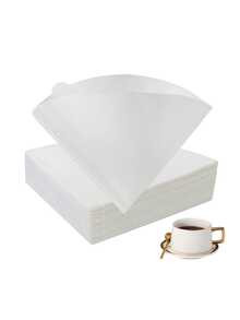 10/50/100/200pcs Coffee Filter, V-Shaped Coffee Filter Paper, Coffee Paper Filter, Disposable Coffee Tea Filters For Pour Over And Drip Coffee Maker Back To School