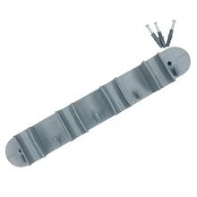 Wall Mount For Broom, Squeegee And Dustpan, Sturdy And Practical, Comes With A Wall Plug And Screw - 3 Colors - Light Grey - View 4
