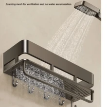 Cozinha, Prateleira de Armazenamento de Banheiro, Banheiro, Lavatório Não Perfurado, Prateleira de Armazenamento de Banheiro Montada na Parede, Prateleira de Armazenamento de Banheiro