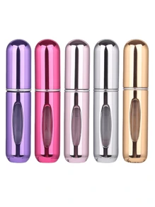 2 pièces Bouteille de parfum rose vif de 5 ml, bouteille de rangement de parfum, bouteille de vaporisateur rechargeable, bouteille de décantation de parfum, petite bouteille réutilisable
