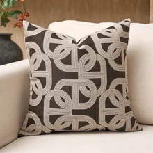 豪华装饰枕套套装，几何方形沙发垫套，现代客厅家居装饰编织枕套，无填充，适用于沙发、客厅、卧室、小屋，也可作为礼物