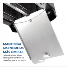 Tostadora Lagom Toster Extra Ancha De Acero Inoxidable Tostado Uniforme Rapido Facil De Limpiar Libre De Bpa Para Bagel Pan Desayuno Y Merienda - Plateado - Ver 5