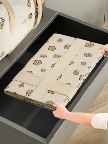 4 Sizes Available 1 Extra Large Durable Foldable Storage Bag With Handles - Heavy Duty Polyester Material, Dustproof And Moisture-Resistant, Cute Giraffe Pattern, Suitable For Travel, Moving, Packing, Clothes And Bedding Organization, Essential For Moving, Fun Design, Sturdy Construction, Packing Solution, Frequent Travelers, Suitcase, Foldable Storage Bag - Multicolor - View 3