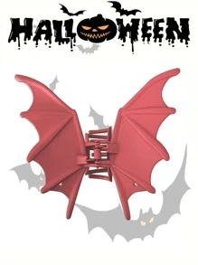 Pinza para el cabello con diseño de murciélago de Halloween - Pasador de cabello gótico y adorable para mujeres, pinza de metal tipo caimán para coleta, moño y recogidos, accesorios para el cabello de fiesta y festivales, accesorios de otoño, pasadores de cabello con diseño animal, accesorios de invierno