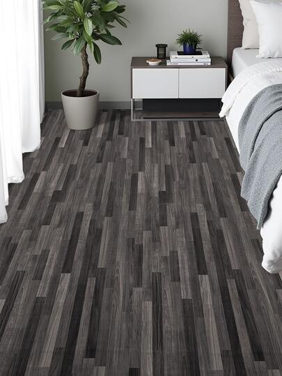 40*100cm Thick Waterproof Self-Adhesive Wood Grain Floor And Wall Sticker, Durable Covering, Removable, Anti-Slip, Suitable For Living Room, Bathroom, Bedroom, Balcony