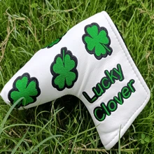 Dog Mallet Putter Cover Design For Golf Heel Shaft/Center Shaft And Many Styles Dog Design Blade Putter Headcover PU Leather Hook And Loop Closure