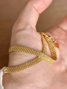 1pc Minimalist Vintage Style 925 Sterling Silver Bracelet, Elegant Jewelry Gift For Women, Suitable For Party, Birthday Or Daily Wear - Designer Ribbon Bracelet - View 8