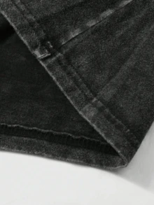 Retro Tie-Dye Crewneck Short Sleeve Casual T-Shirt For Men - 黑色 - 查看 6