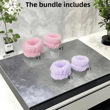 2pcs/4pcs/6pcs/8pcs/10pcs Wrist Bands, Wrist Towel Bands, Sweat Absorbent Wristbands For Women, Reusable Cleaning Wristbands, Soft Wash Face Wrist Bands, Facial Makeup Wrist Bands, Anti-Sweat Arm Sleeve Wristbands, Can Be Used As Headbands, Scrunchies, Sports Wristbands, Multiple Colors And Sizes Combinations - Bathroom Accessories, Reusable Spa Quality Sweat Bands Suitable For Women And Girls, Great For Face Washing, Yoga, Running Home Bathroom Decor Fall Decor Back To School