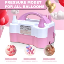 AOYI 1 件电动气球泵，600W 便携式双喷嘴电动气球充气机，适用于圣诞节生日新年婚礼派对装饰 - 查看 4