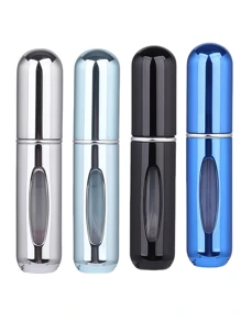 2 pièces Bouteille de parfum rose vif de 5 ml, bouteille de rangement de parfum, bouteille de vaporisateur rechargeable, bouteille de décantation de parfum, petite bouteille réutilisable