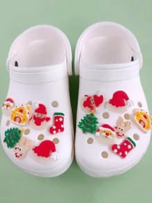 Phụ kiện giày phát sáng làm quà tặng Giáng sinh, Phụ kiện giày ông già Noel phát sáng trong bóng tối 7 chiếc - Nhiều màu - Xem 5