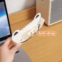 1/2pcs Wall-Mounted Sunglass Organizer, Cute Cat-Shaped Sunglasses Holder, Space Saving Eyeglasses Display Stand, Punch-Free Glasses Storage Rack For Entryway, Living Room, Bedroom, Bathroom, Office, Dorm. Home Decor.