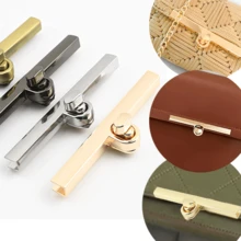 1/2/3 chiếc khóa kim loại cổ điển cho túi xách DIY, ví da thủ công, phụ kiện túi vàng thanh lịch, phụ kiện túi thủ công (bốn màu để lựa chọn) - Vàng - Xem 2