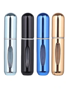 2 pièces Bouteille de parfum rose vif de 5 ml, bouteille de rangement de parfum, bouteille de vaporisateur rechargeable, bouteille de décantation de parfum, petite bouteille réutilisable