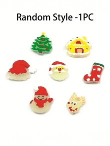 Phụ kiện giày phát sáng làm quà tặng Giáng sinh, Phụ kiện giày ông già Noel phát sáng trong bóng tối 7 chiếc - Nhiều màu - Xem 9