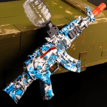 AK47/M416 电动凝胶球发射器 - 自动户外玩具，适合团队活动 - 生日、复活节、万圣节和感恩节的完美礼物（不含子弹） - 彩色 - 查看 12