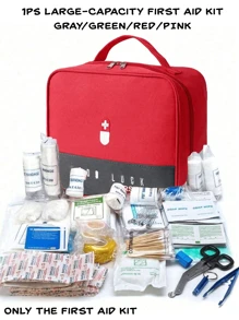 1 Pieza Bolsa de Tela Multifuncional Grande para Medicamentos, Kit de Emergencia Médica Portátil y Transportable, Bolsa de Medicina para Viajes al Aire Libre, Bolsa de Almacenamiento de Medicinas de Emergencia para Dormitorio (Opciones de Multicolor)