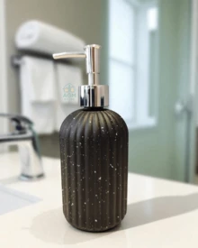 Luxury Bathroom Liquid Soap Holder 400 Ml Dispenser - màu đen - Xem 2