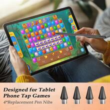 Stylus Pens For Touch Screens - Compatible With IPad, , Android,  - For Gaming, Typing, Browsing - Black