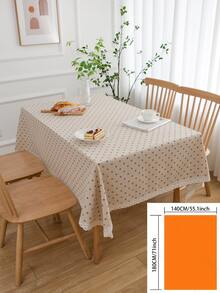 1pc Coffee Color Daisy Lace Tablecloth, Pastoral Fresh Style, Suitable For Romantic & Cozy Ambiance, Holidays, Parties, Weddings, Home Decor, All Seasons - Multicolor - View 13