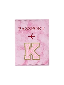 A-Z字母刺绣护照套，复古商务护照夹，男女通用，便携多功能，可装身份证、银行卡，适合外出、度假、旅行 - 彩色 - 查看 19