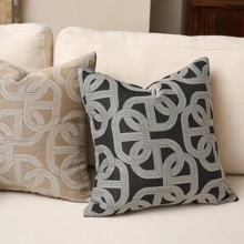 豪华装饰枕套套装，几何方形沙发垫套，现代客厅家居装饰编织枕套，无填充，适用于沙发、客厅、卧室、小屋，也可作为礼物