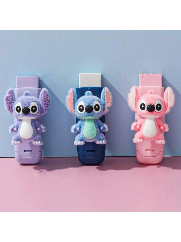 Disney Back To School Capi Bara Theme Erasers: High-Quality Synthetic Rubber, Suitable For Daily Office Use, Halloween, Christmas And Party Gifts