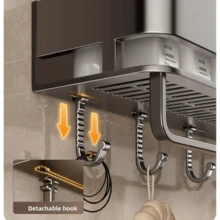 Cozinha, Prateleira de Armazenamento de Banheiro, Banheiro, Lavatório Não Perfurado, Prateleira de Armazenamento de Banheiro Montada na Parede, Prateleira de Armazenamento de Banheiro