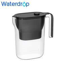 Waterdrop Water Filter Pitcher Refrigerator Water Filter Jug With 3-Month Filter, 2.5 L, Reduces Fluoride, Chlorine, And More, NSF-Certified, Blue (Replacement Filter: WD-PF-01A Plus) - 黑色 - 查看 2
