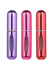 2 pièces Bouteille de parfum rose vif de 5 ml, bouteille de rangement de parfum, bouteille de vaporisateur rechargeable, bouteille de décantation de parfum, petite bouteille réutilisable