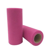1 Roll Tulle Roll Tulle Fabric Roll 6" X 25Yards(15cm*22.8m) For Decorations Tutu Weddings Costumes Skirts Parties Gift Bow Baby Shower