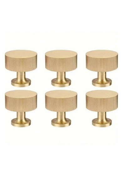 Solid European Furniture Handle, Cabinet Hardware Pull Knob, Metal Drawer Knob, Vintage Wooden Furniture Shoe Cabinet Drawer Dresser Pulls, Single Hole Brushed Gold Cabinet Knobs For Drawer, Wardrobe, Cabinet Door, Kitchen Cabinet, Dressing Table, American Style Home Decoration, Free Screws Included