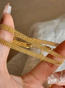 1pc Minimalist Vintage Style 925 Sterling Silver Bracelet, Elegant Jewelry Gift For Women, Suitable For Party, Birthday Or Daily Wear - Designer Ribbon Bracelet - View 7