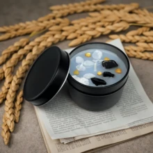 Lavender Candle - Aesthetic Fragrance Cute Purple Embedded Crystal, Petals, Novelty Medium Home Kitchen Decoration - Soft Lavender Fragrance, Soy Wax Women's Luxury Gift Creativity/Candle Maker-Wax Molding Materials - Purple - View 13