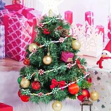 10 pièces/paquet Nouveau moulin à vent bicolore avec trou Faux décoration de bonbons à suspendre Décorations d'arbre de Noël DIY