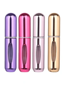 2 pièces Bouteille de parfum rose vif de 5 ml, bouteille de rangement de parfum, bouteille de vaporisateur rechargeable, bouteille de décantation de parfum, petite bouteille réutilisable