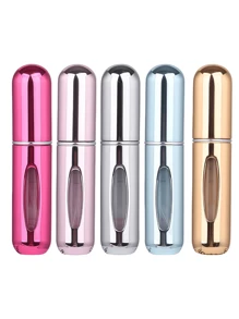 2 pièces Bouteille de parfum rose vif de 5 ml, bouteille de rangement de parfum, bouteille de vaporisateur rechargeable, bouteille de décantation de parfum, petite bouteille réutilisable