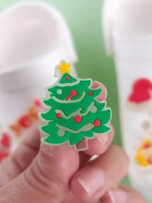 Phụ kiện giày phát sáng làm quà tặng Giáng sinh, Phụ kiện giày ông già Noel phát sáng trong bóng tối 7 chiếc - Nhiều màu - Xem 6