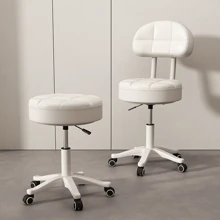 1 件靠背电脑椅，家用梳妆椅，可调节旋转书桌椅，适用于卧室、宿舍 - 白色 - 查看 1