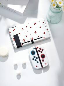 1 buah Casing Pelindung Motif Polkadot Ceri Lucu, Kompatibel dengan Switch 2 Baru (2025), Untuk Switch NS/Switch OLED/Lite, Cocok untuk Aksesori Konsol Game Switch 2, Paket Keluarga, Kantong Penyimpanan dengan Slot Kartu, Pelindung Switch, Hadiah Romantis untuk Pemain Switch - MultiWarna - View 3