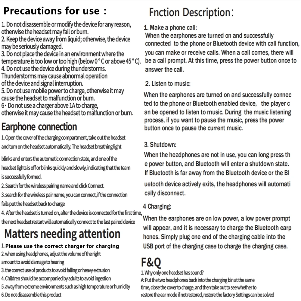 Wireless Bluetooth Earphones, Waterproof Noise Cancelling, LED Earbuds With Microphone, Wireless Headphones With Mic, Suitable For All Smartphones - Multicolor - View 4