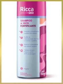 Ricca Shampoo a Seco 150ml (Remove a oleosidade e dá volume!)