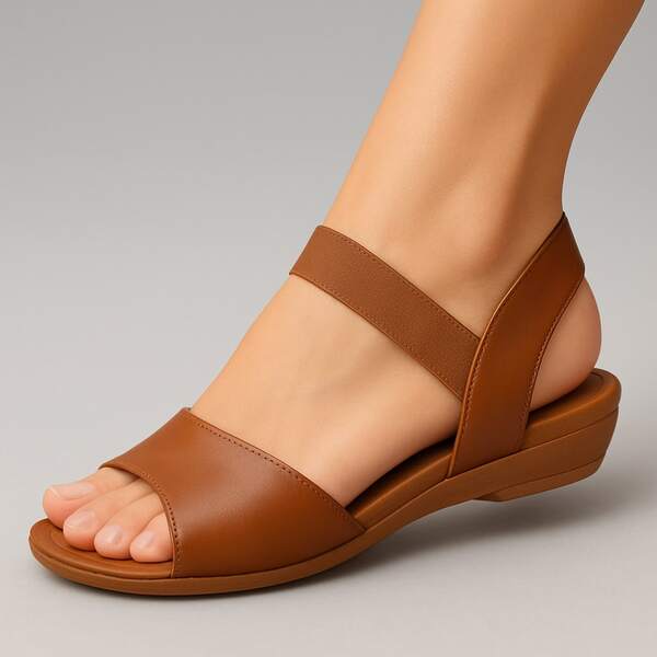 Sandália Ortopédica Casual com Elástico – Super Confortável, Leve, Macia e Antiderrapante para o Dia a Dia Ortopédica