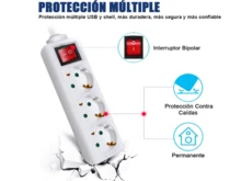 Regleta alargador de enchufes surtido de modelos para elegir Base Multiple Enchufes E Interruptor Cable 1,5m/3m/5m. 2enchufes/3enchufes/4enchufes Cables GRUESA FUERTE 3gx1,5mm De Cobre 3500-3680W Max Calidad de confianza.