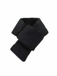 1 Pc Women's Autumn And Winter Warm Scarf, Windproof And Cold Proof Neck Scarf For Travel, Men's Solid Color Thick Neck Cover