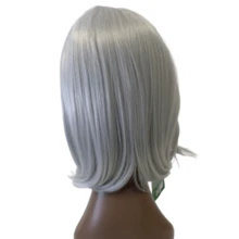 Short Long Bob Wig 40cm - Modern Cut, High Quality Fiber | Yan Hair - 灰色 - 查看 2