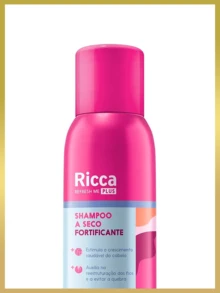 Ricca Shampoo a Seco 150ml (Remove a oleosidade e dá volume!)
